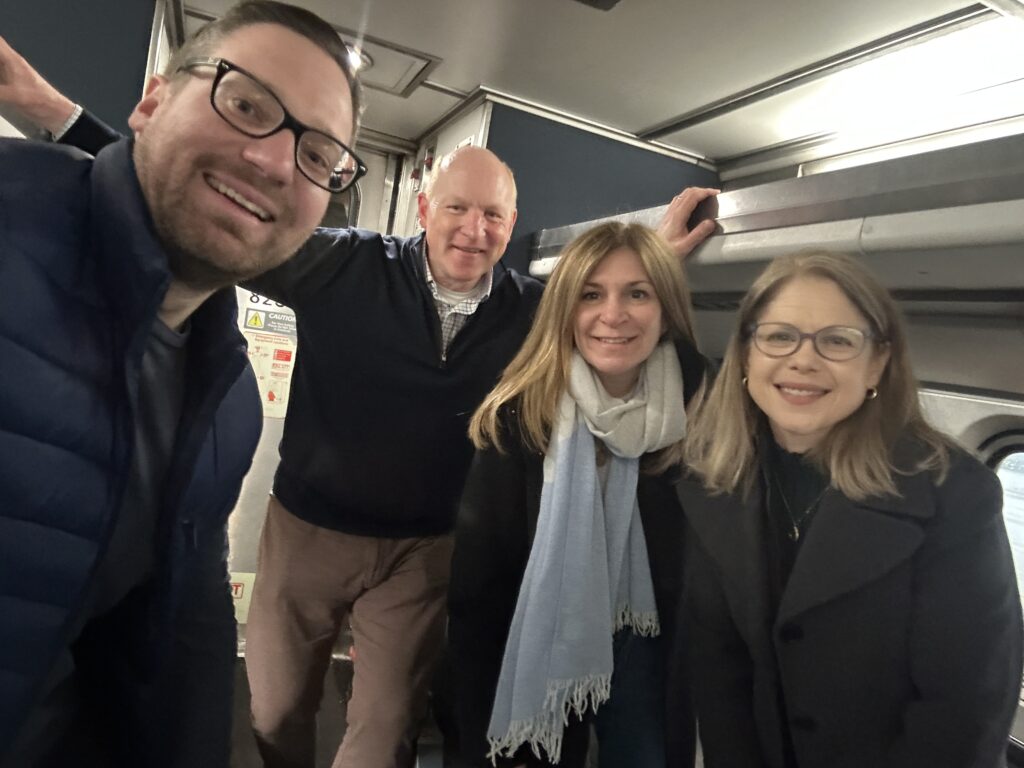 Matt Chris Beth and Trish on the Train